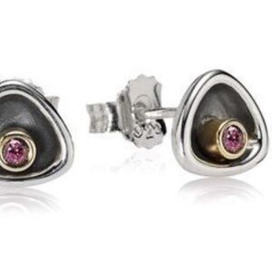 ISO Pandora Genesis Rhodolite Stud Earrings